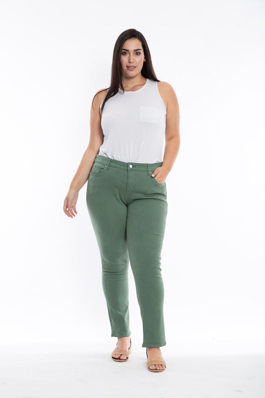 Color Mid Rise Slim - Myrtle