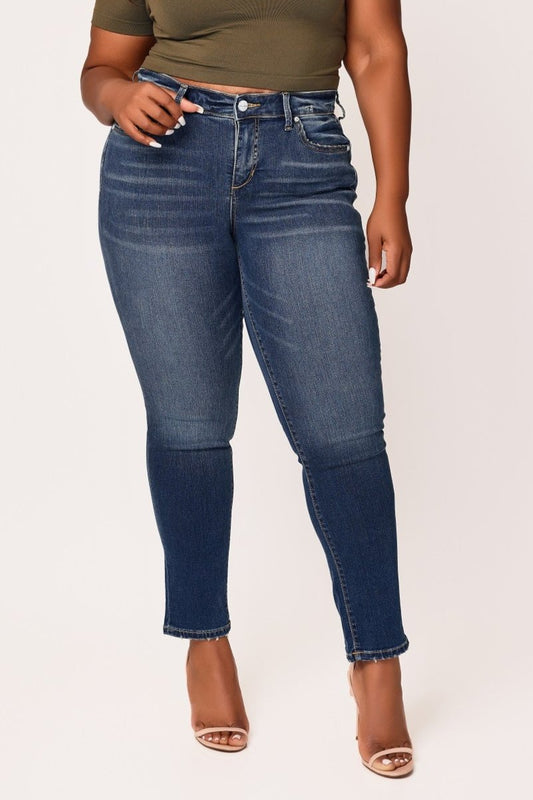 Denim Mid Rise Slim in 30" Inseam - River