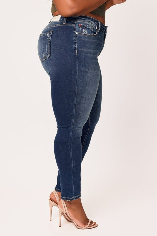 Denim Mid Rise Slim in 30" Inseam - River
