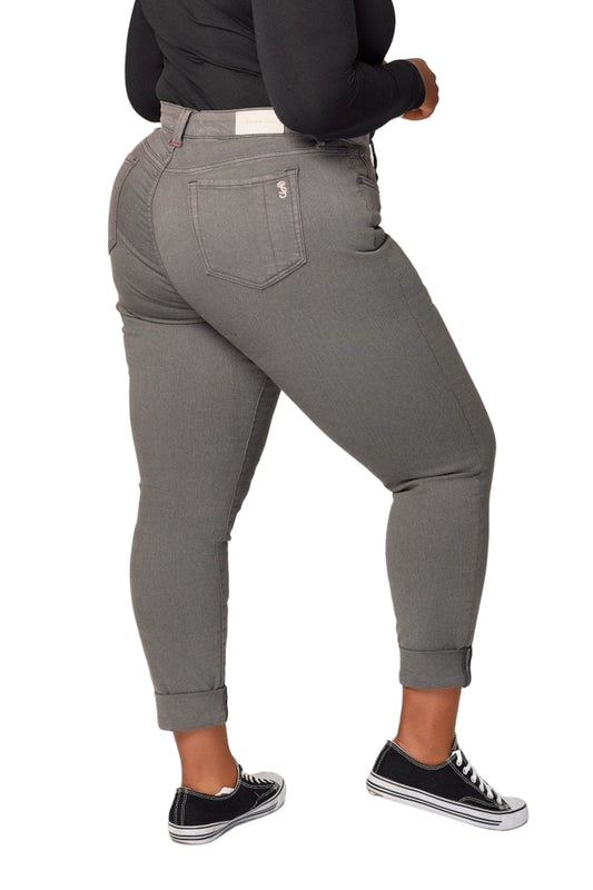 Color mid rise boyfriend rolled hem in 28" inseam - Andy