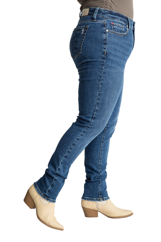 Denim Mid Rise Boyfriend rolled in 28" inseam - Chloe