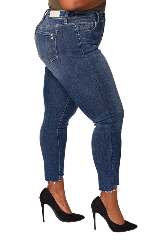 Denim high rise skinny in 28" inseam ankle length - Lainey