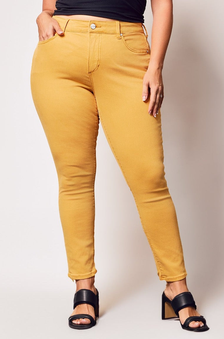 High Rise Ankle Skinny - Clementine