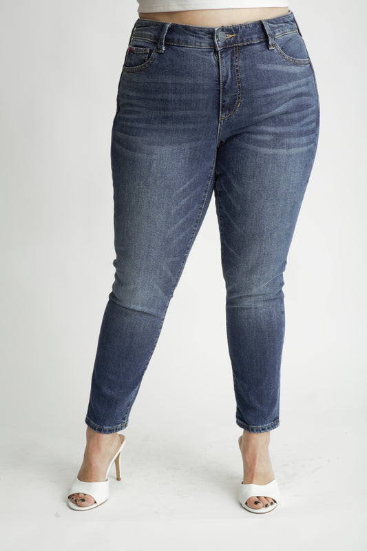 Denim High Rise Ankle Skinny in 28" inseam - Haisley