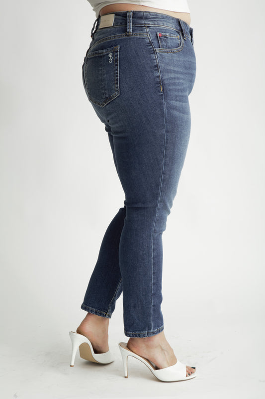 Denim High Rise Ankle Skinny in 28" inseam - Haisley