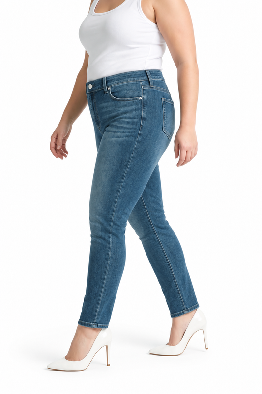 High Rise Ankle Skinny Jeans - Anouk