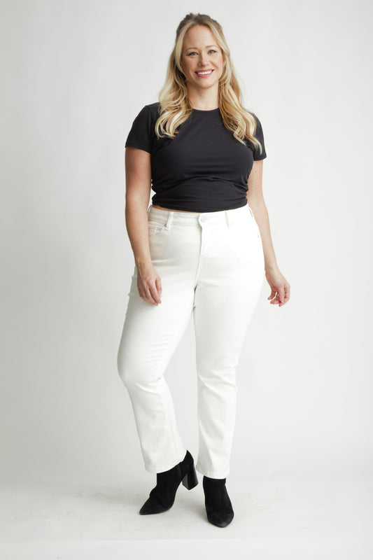 Color high rise bootcut in 28" inseam - Clare