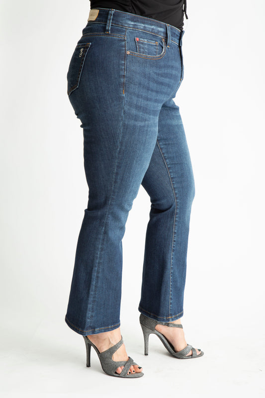 Denim high rise flare in 28" inseam  - Lily