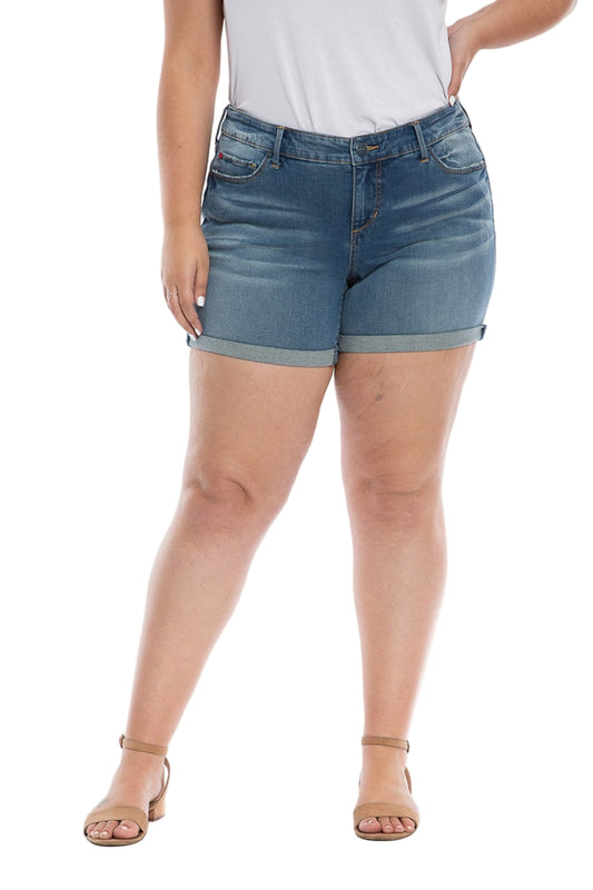 Denim Shorts with rolled hem - Kinslee - SLINK JEANS