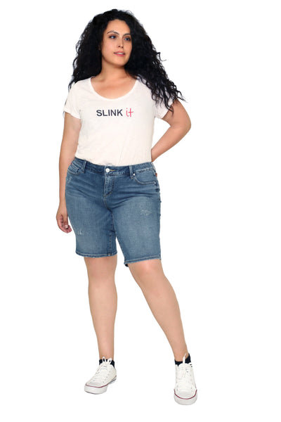 High Waist Slim Denim Bermuda Shorts Jeans Plus Size Woman Casual Tassel  Tight Five-point Denim Shorts Washed Sexy Female summer - AliExpress