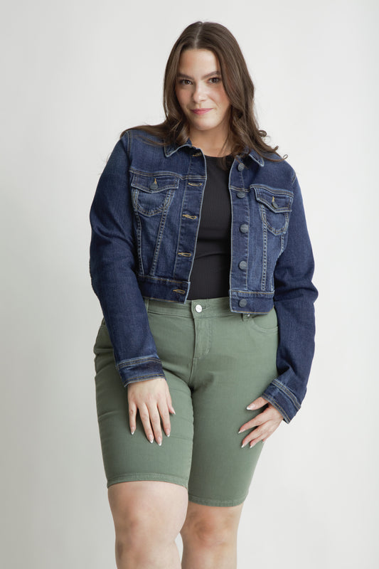 Denim crop jacket - Wilma