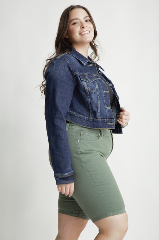 Denim crop jacket - Wilma