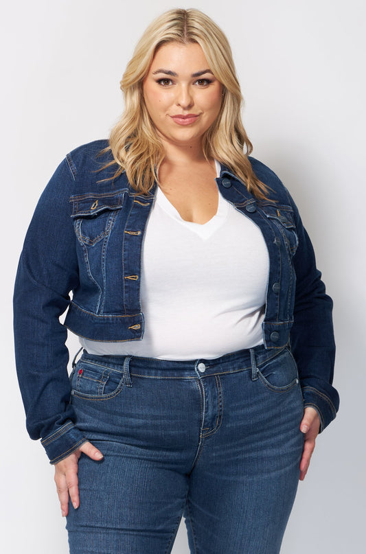 Denim crop jacket - Wilma