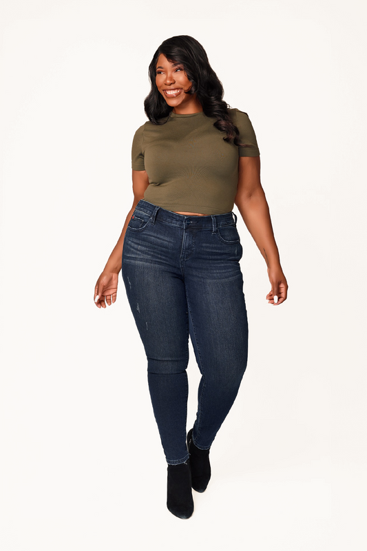 Denim Mid Rise Skinny in 29" Inseam - Juliet