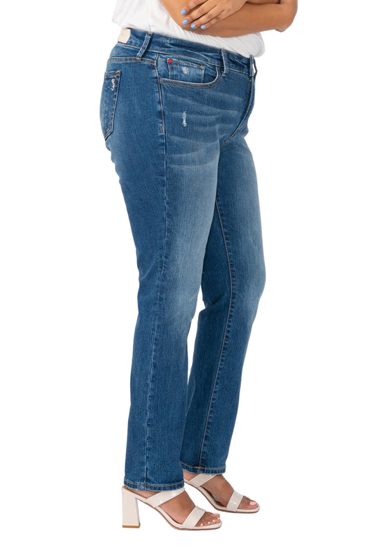 Denim High Rise Straight in 32" inseam - Nylah