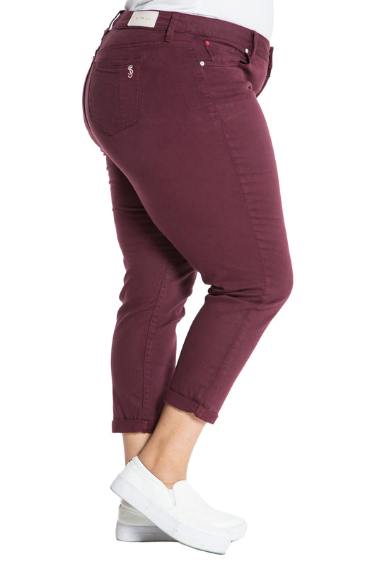 Mid Rise Boyfriend - DECADENT CHOCOLATE - SLINK JEANS