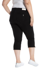 Mid Rise Crop - Solid Black