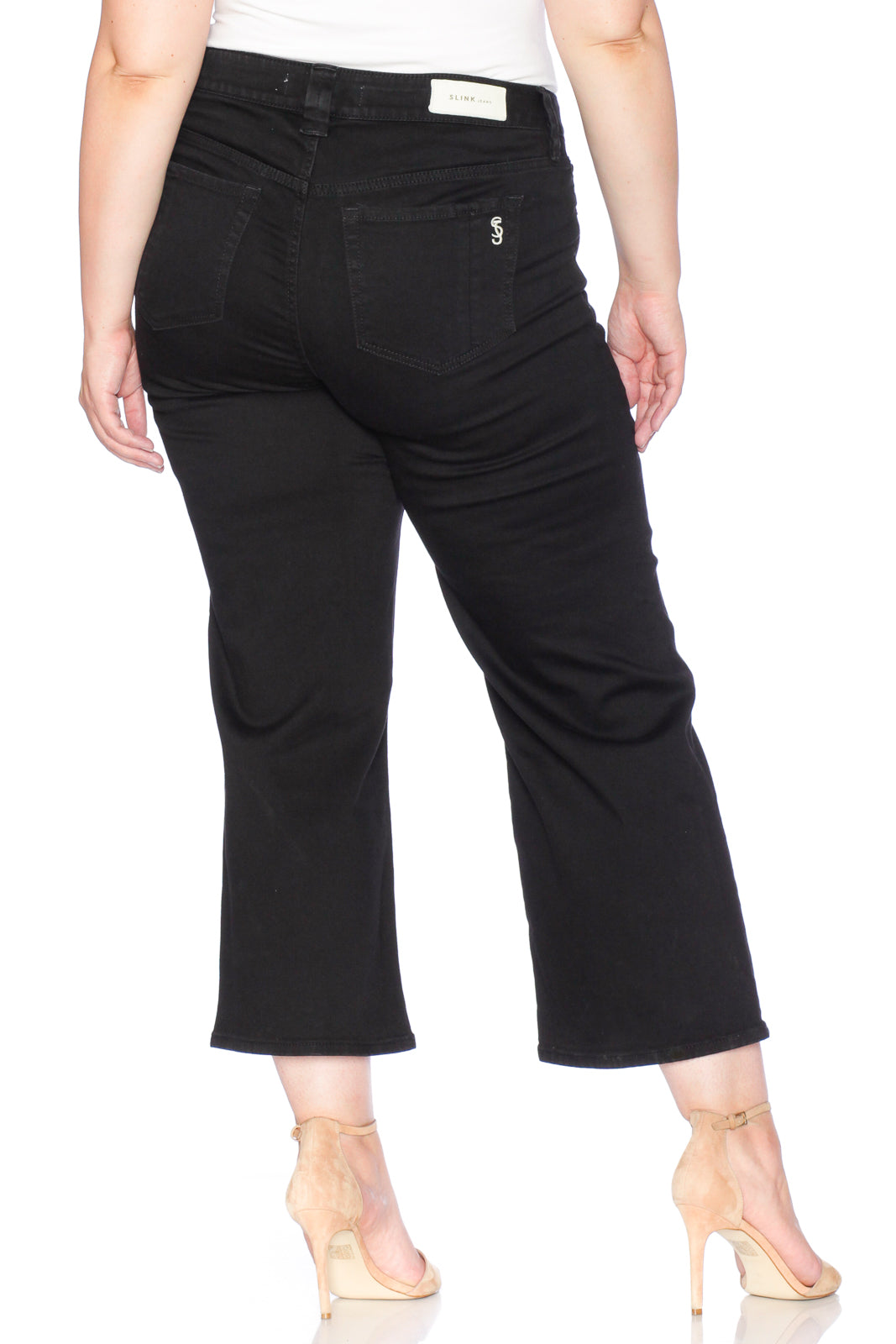 The High Waist Culottes - Jet Black - SLINK JEANS