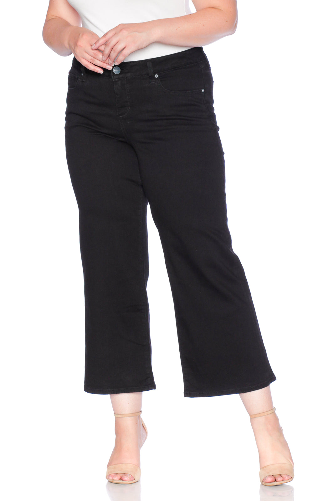 The High Waist Culottes - Jet Black - SLINK JEANS