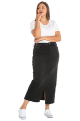 Long Skirt - BLACK - SLINK JEANS