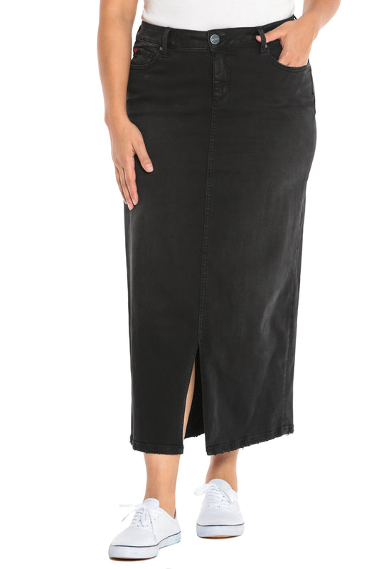 Long Skirt - BLACK - SLINK JEANS