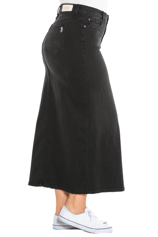 Long Skirt - BLACK - SLINK JEANS