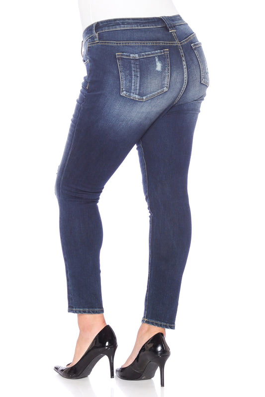 Distressed Slim Jeans - HUNTER - SLINK JEANS