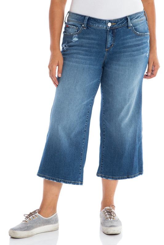 Mid Rise Wide Leg Crop - MAE - SLINK JEANS