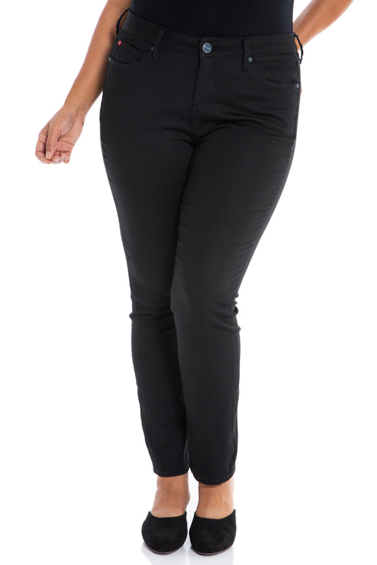 High Rise Slim Leg - FOREVER BLACK - SLINK JEANS