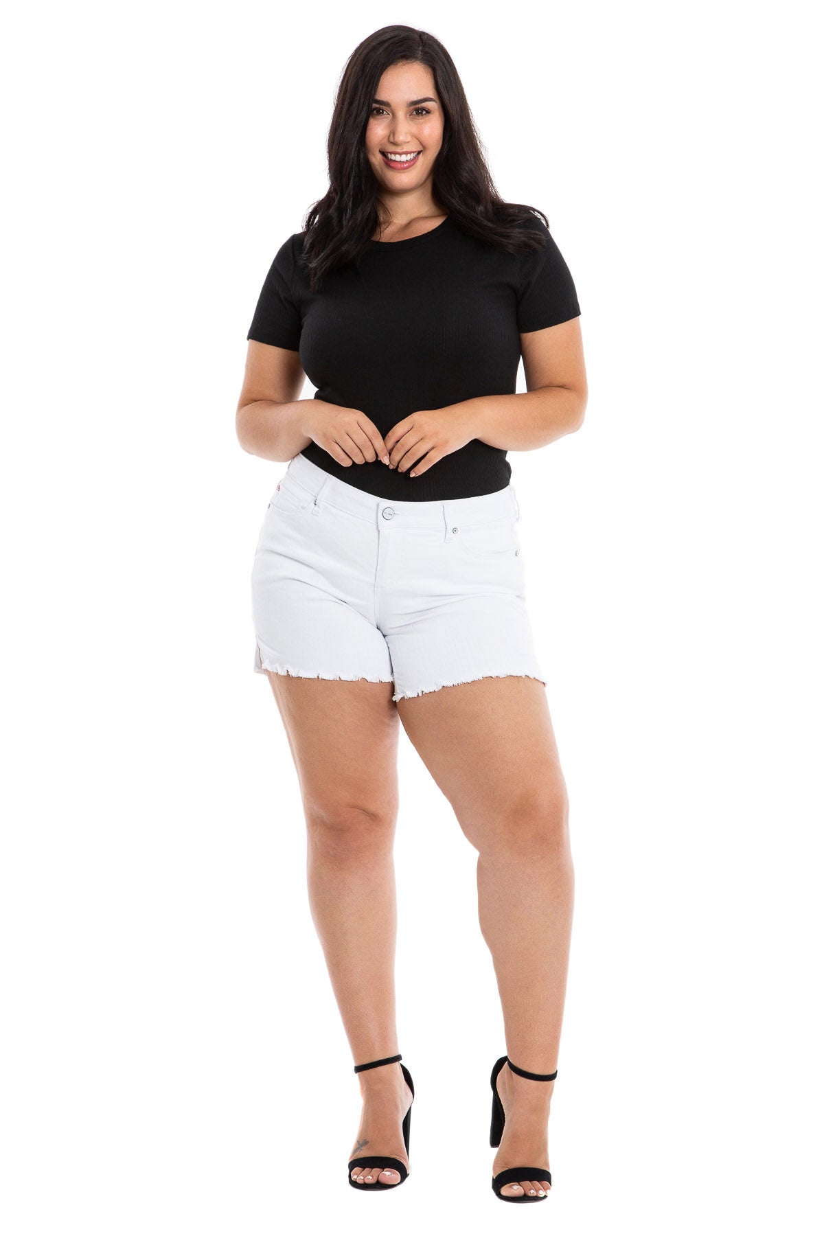 Side Vent Shorts - WHITE