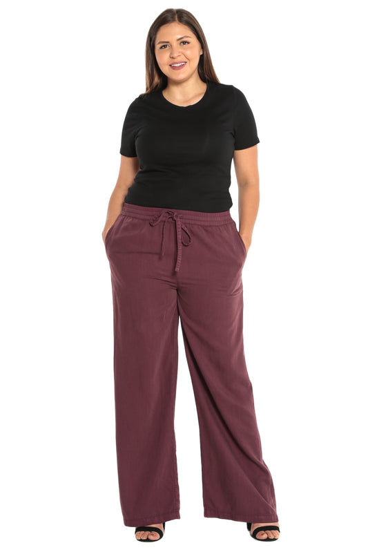 Palazzo Pant - DECADENT CHOCOLATE - SLINK JEANS