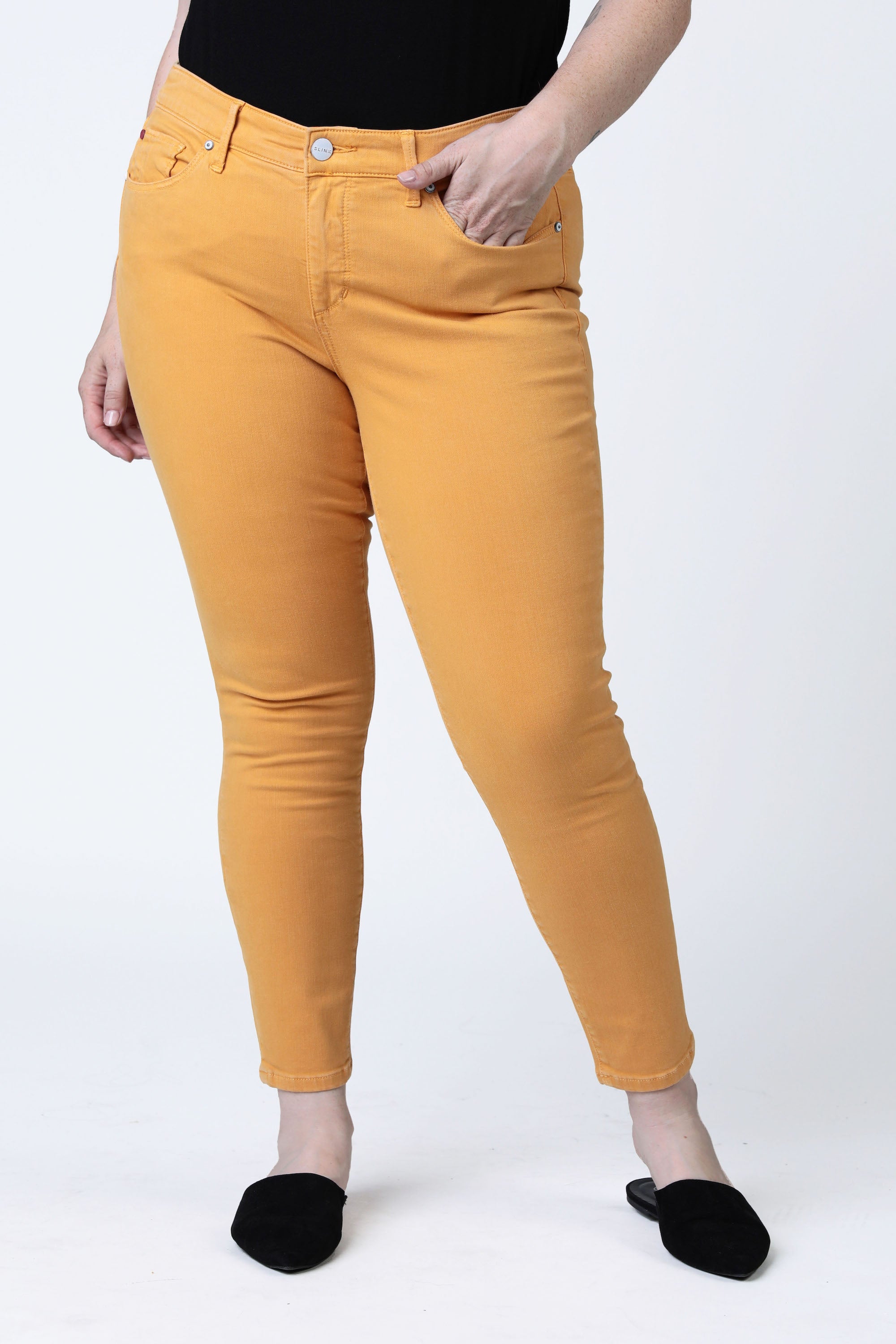 Mid Rise Jegging - Clementine - SLINK JEANS