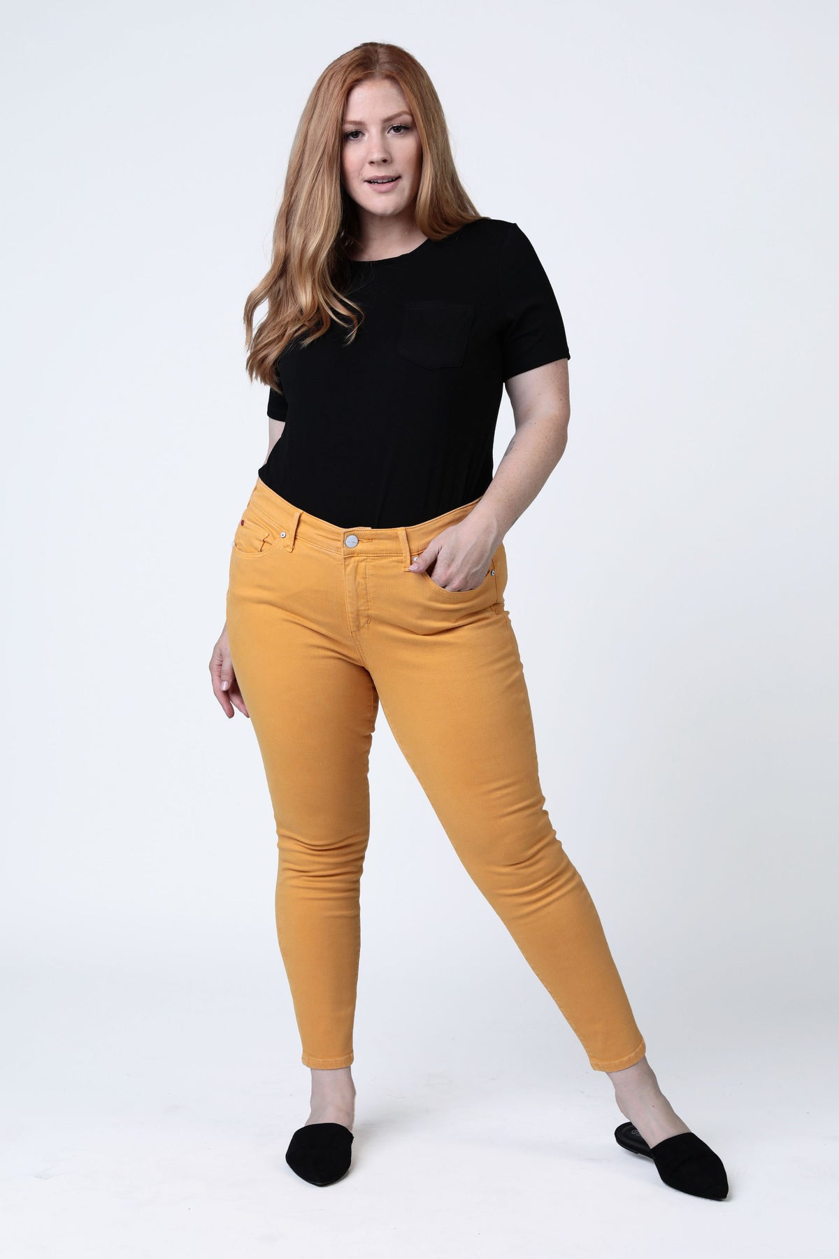 Mid Rise Jegging - Clementine - SLINK JEANS