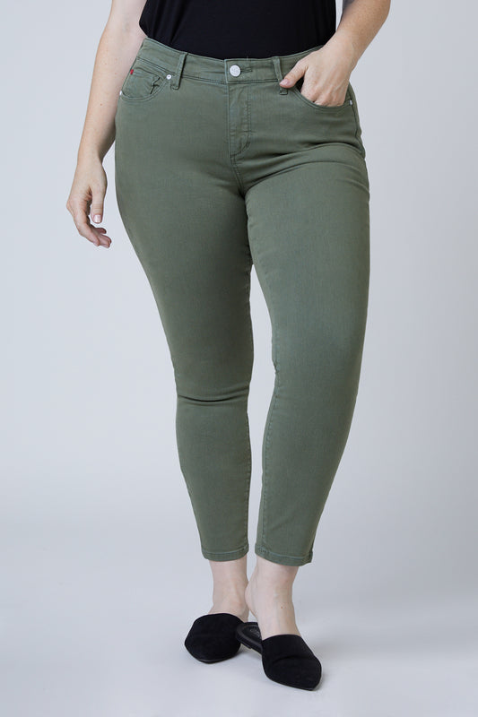 Mid Rise Jegging - Pine - SLINK JEANS