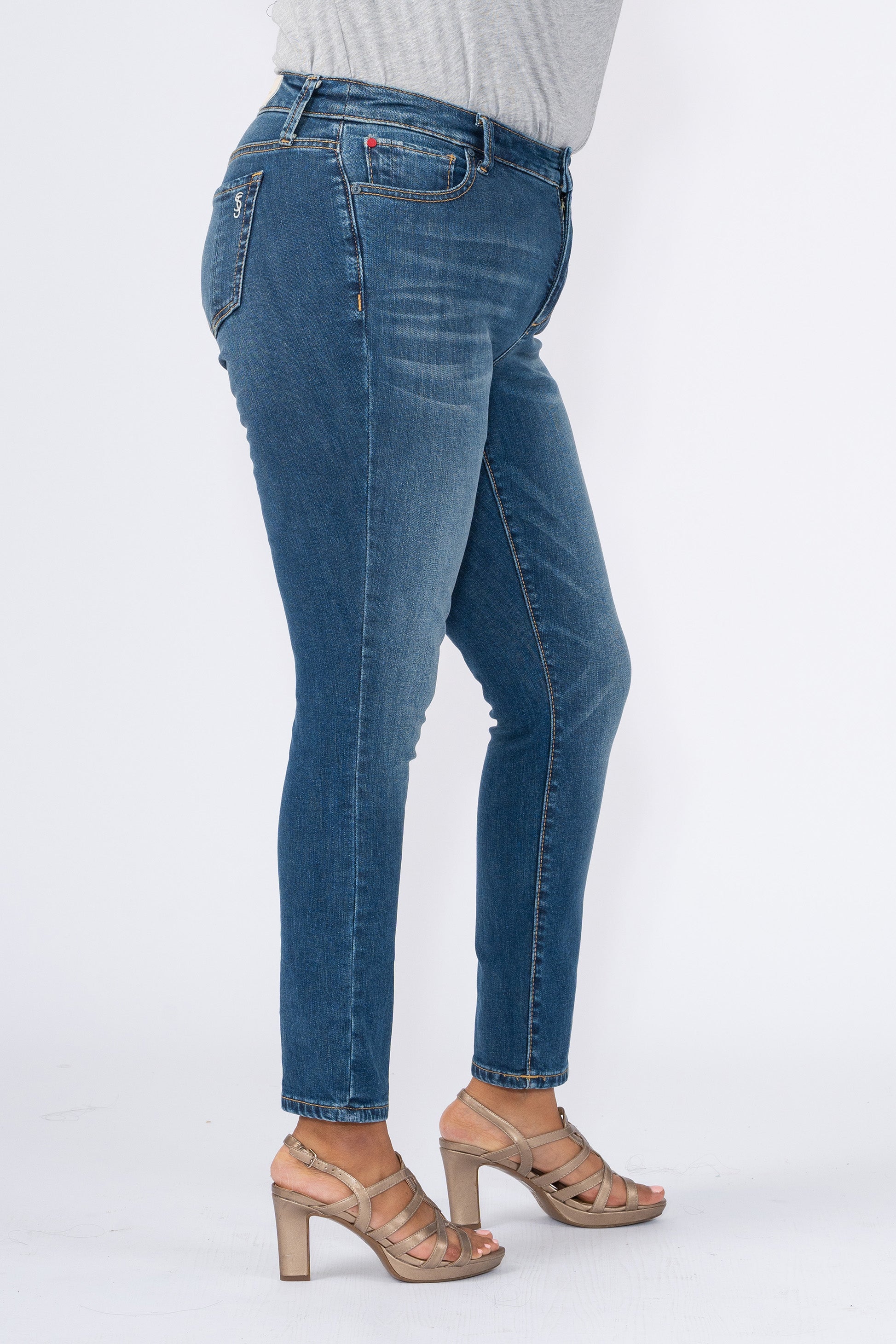 High Rise Ankle Skinny - Haisley