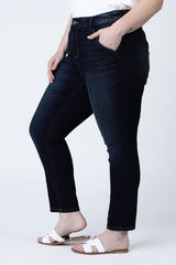 Pintuck High Rise Ankle - Brandy - SLINK JEANS