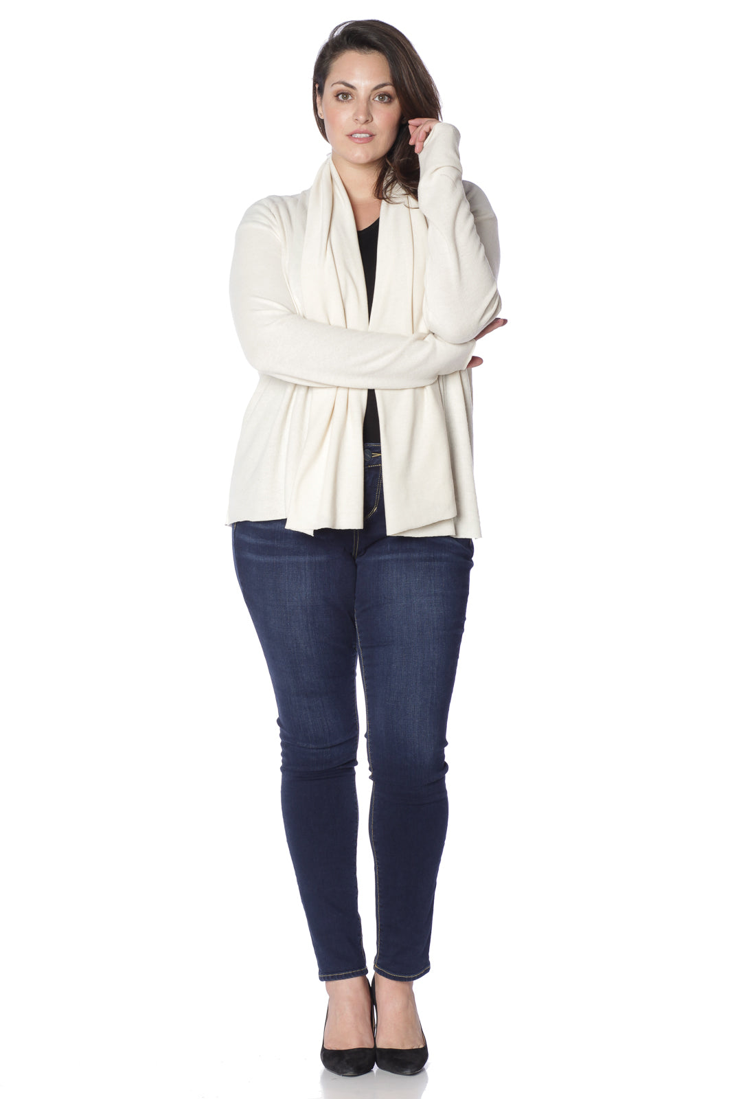 Draped Open Cardigan - SLINK JEANS