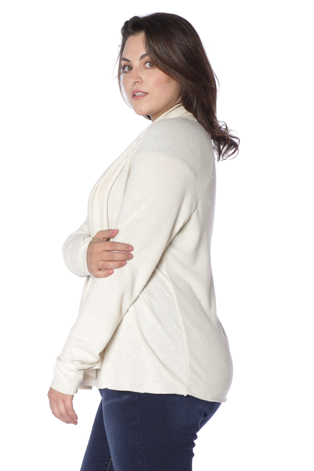 Draped Open Cardigan - SLINK JEANS