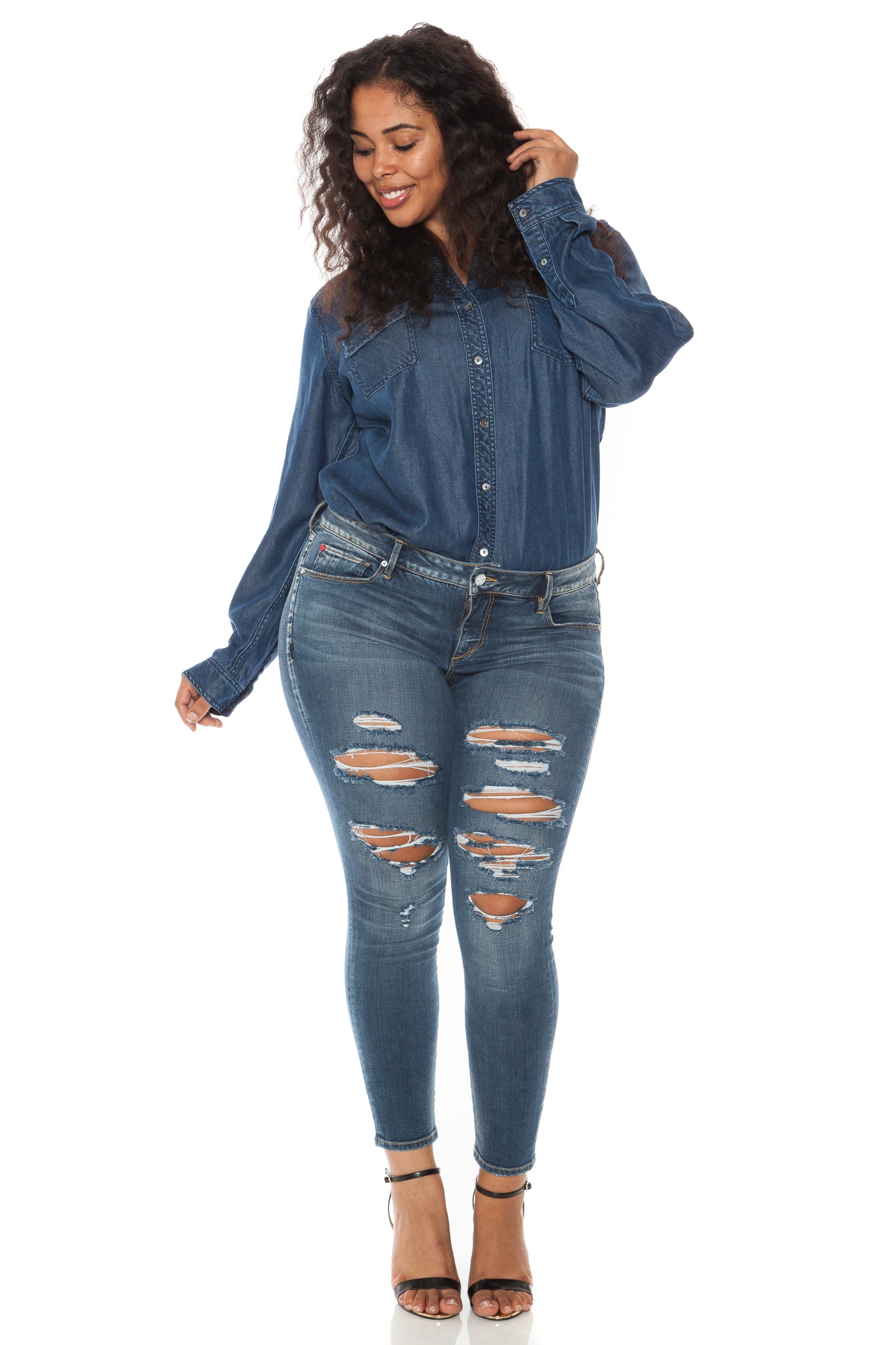 Western Denim Shirt - SLINK JEANS