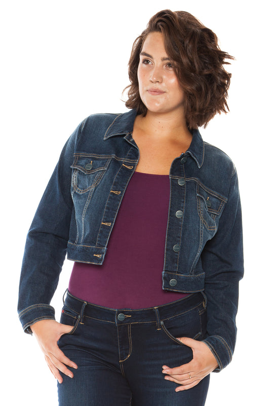 Long Sleeve Crop Jacket - SLINK JEANS