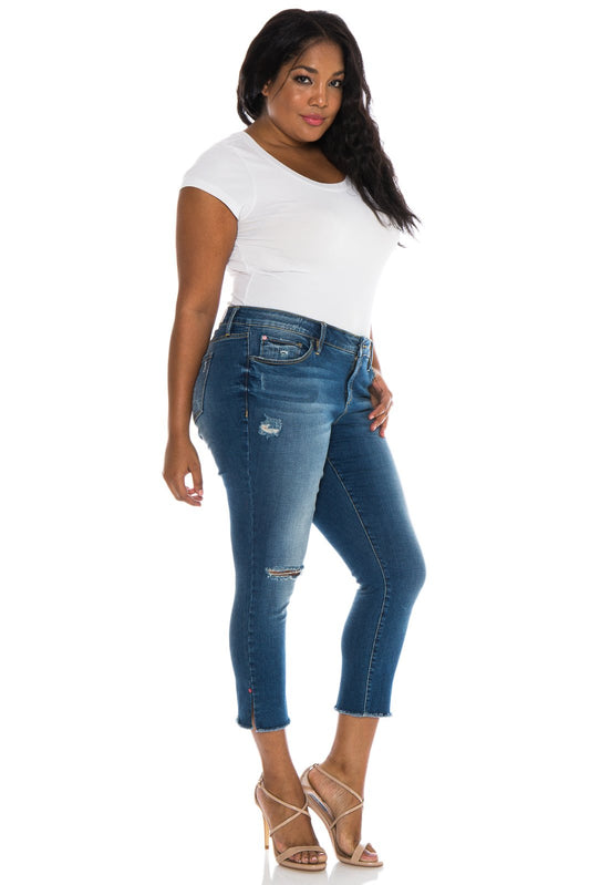 Frayed Hem Crop - CARALYN - SLINK JEANS