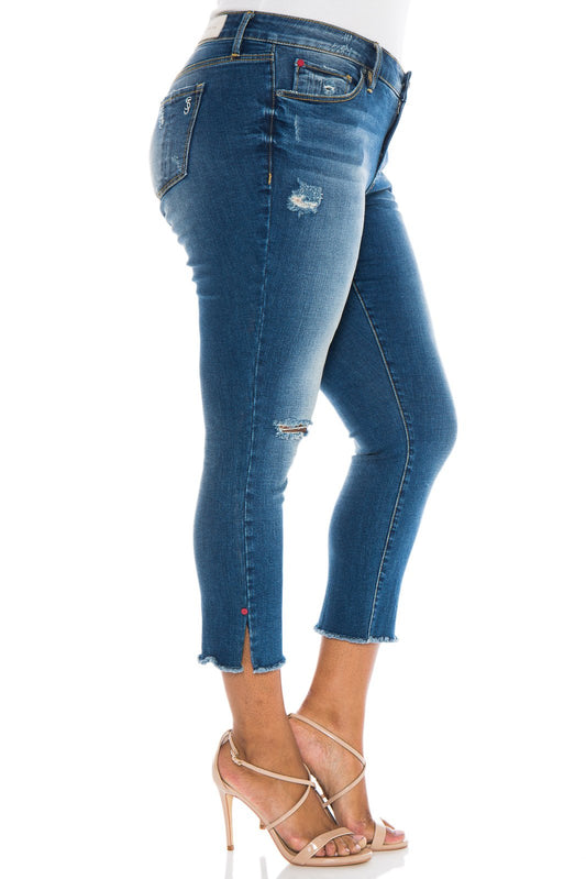 Frayed Hem Crop - CARALYN - SLINK JEANS