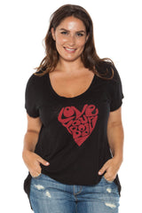 Short Sleeve Tee - LOVE YOUR BODY - SLINK JEANS
