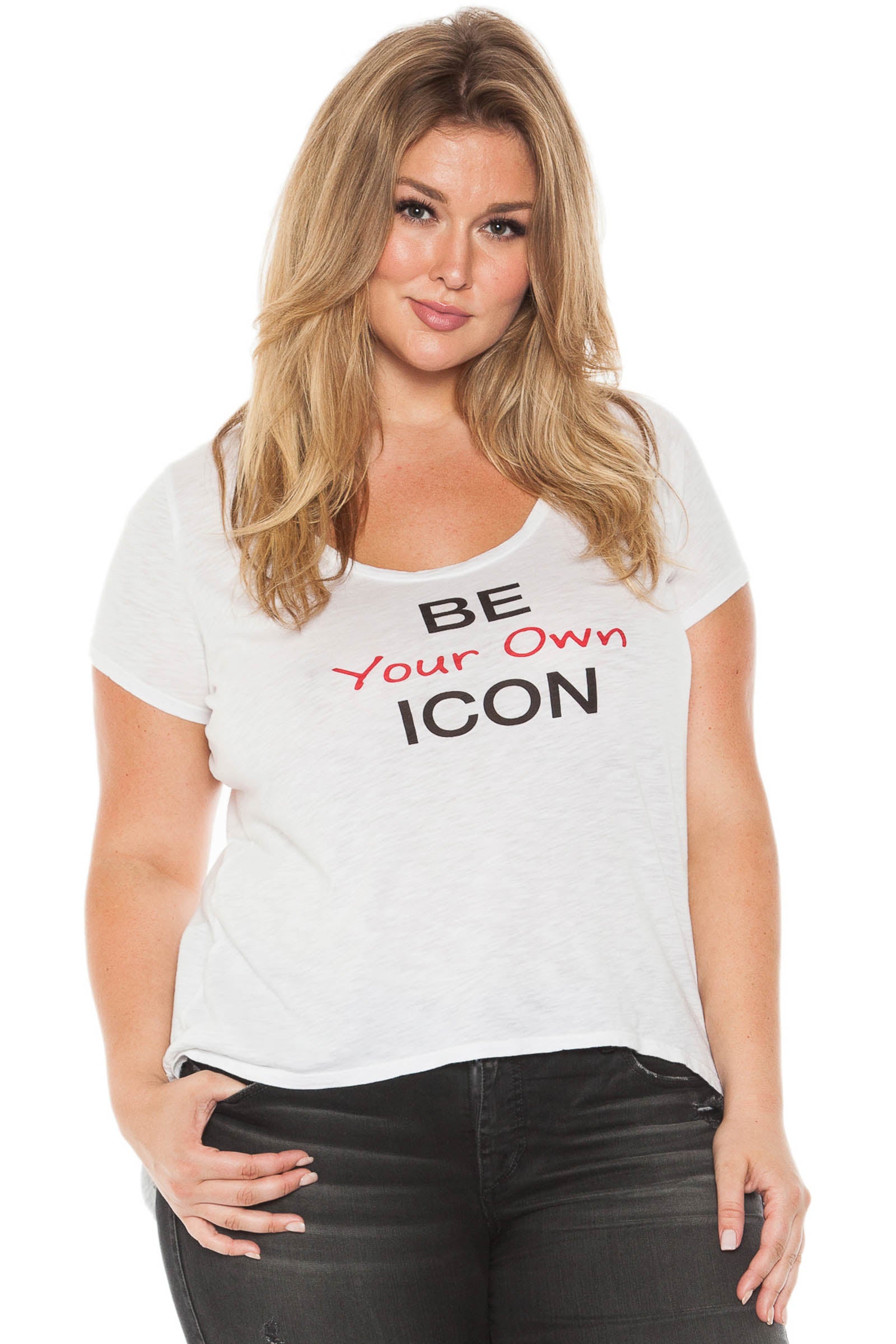 Short Sleeve Tee - BE YOUR OWN ICON - SLINK JEANS