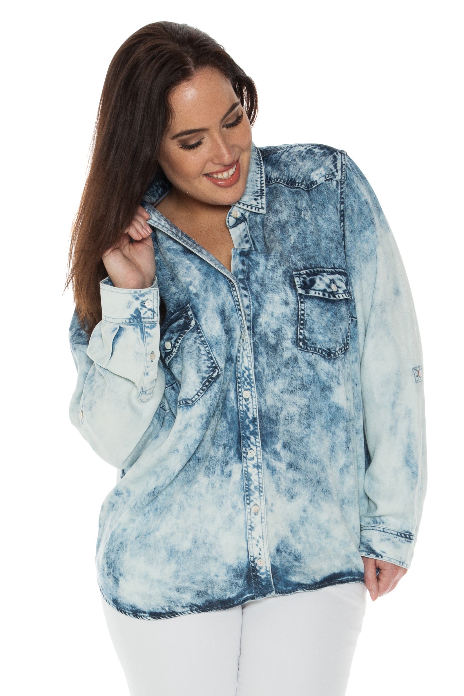 Western Denim Shirt - SLINK JEANS