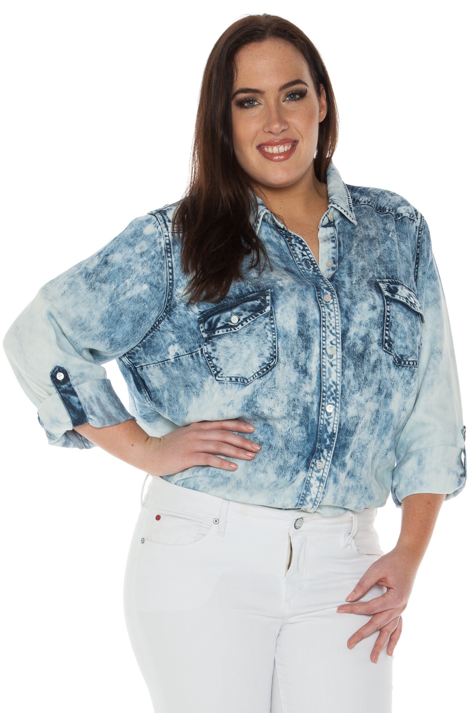 Western Denim Shirt - SLINK JEANS