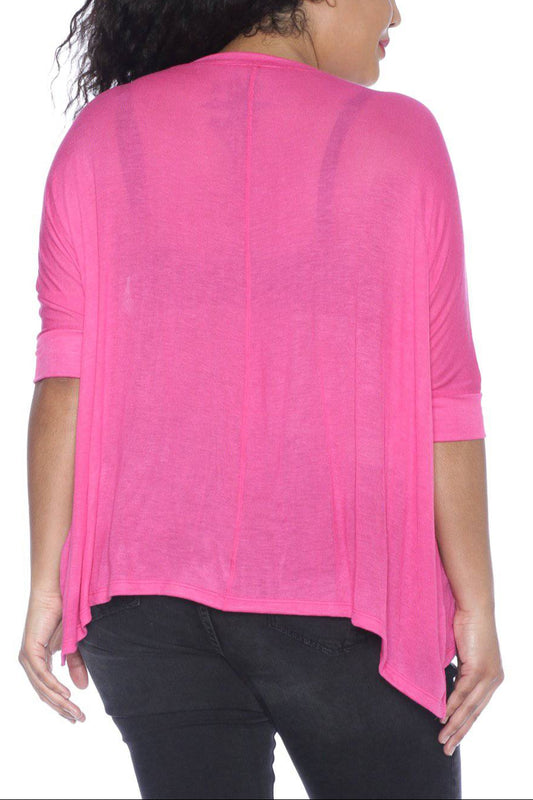 Oversized V-Neck Top - SLINK JEANS