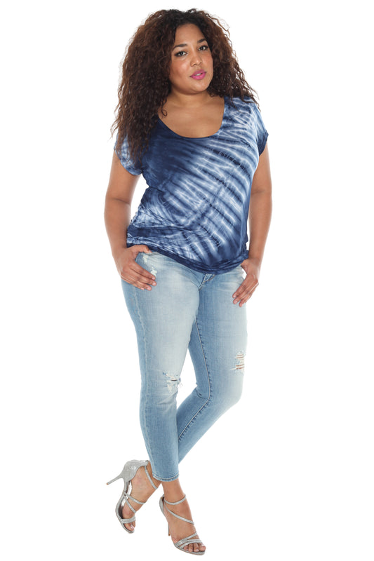 Short Sleeve Scoop Neck Tee - SLINK JEANS